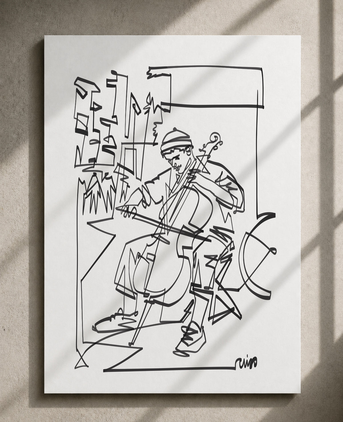 Street Cellist — Art Print