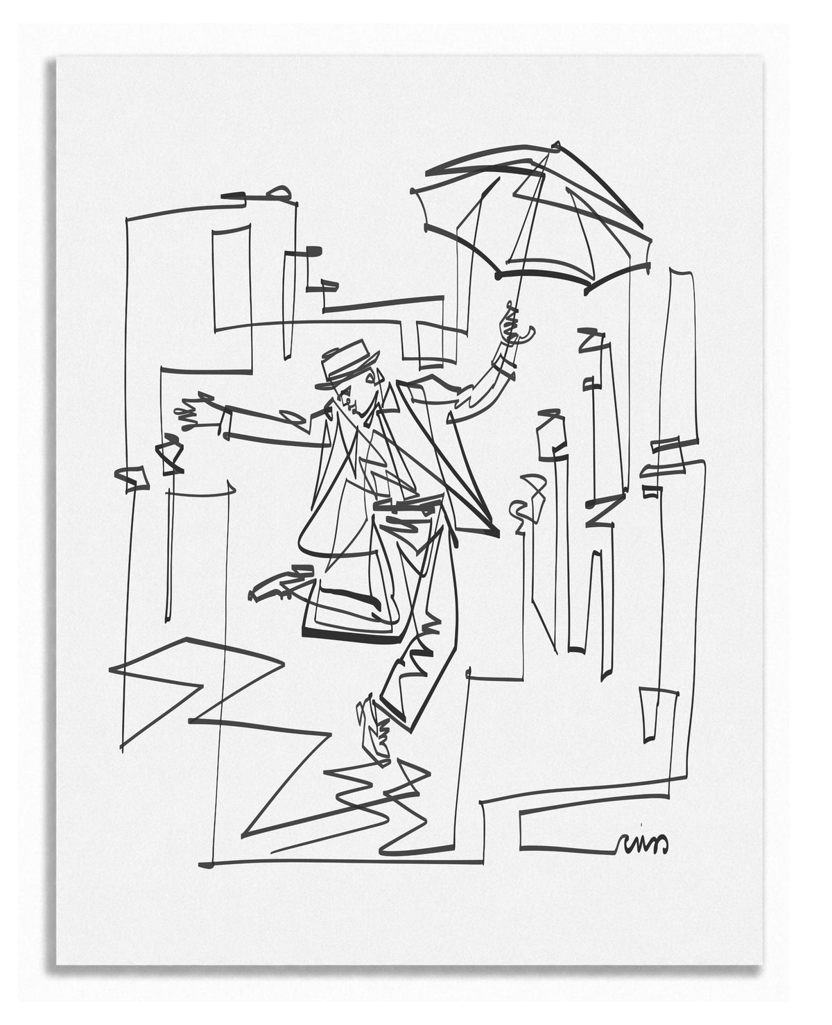 Dancing in the Rain — Art Print
