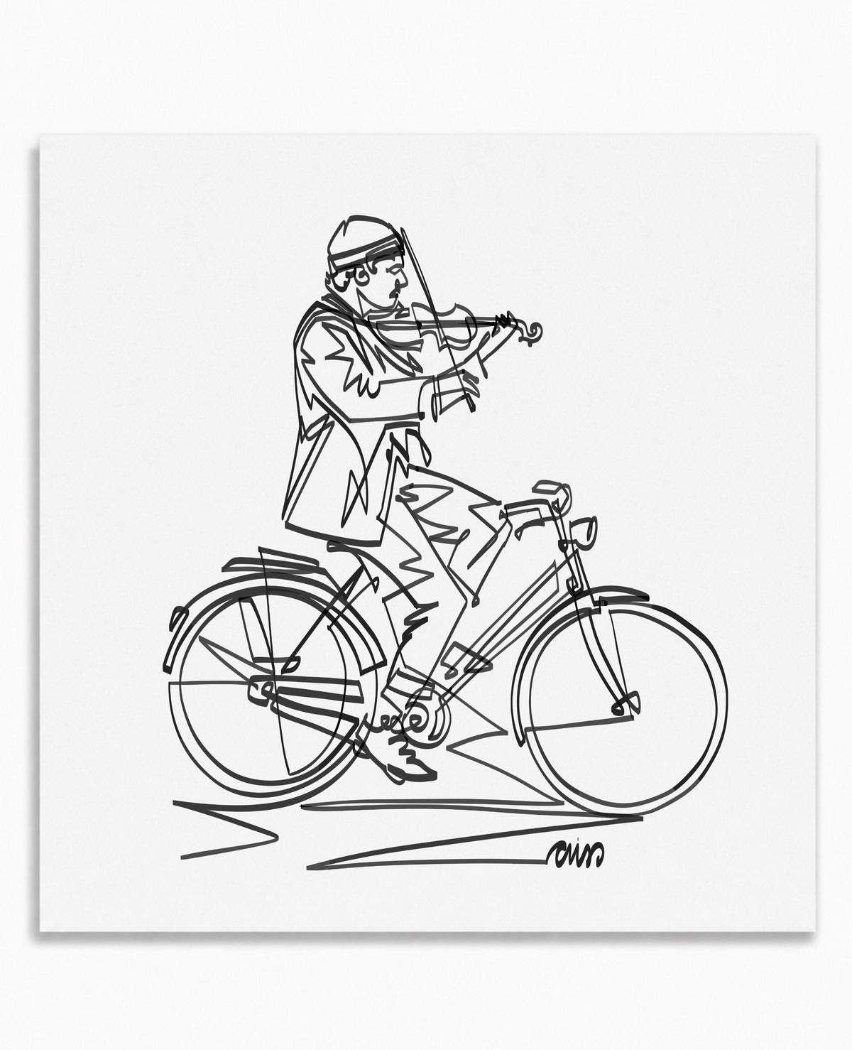 Riding a Violin — Art Print