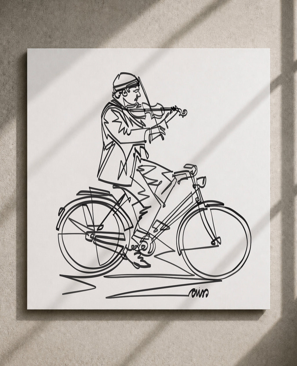 Riding a Violin — Art Print