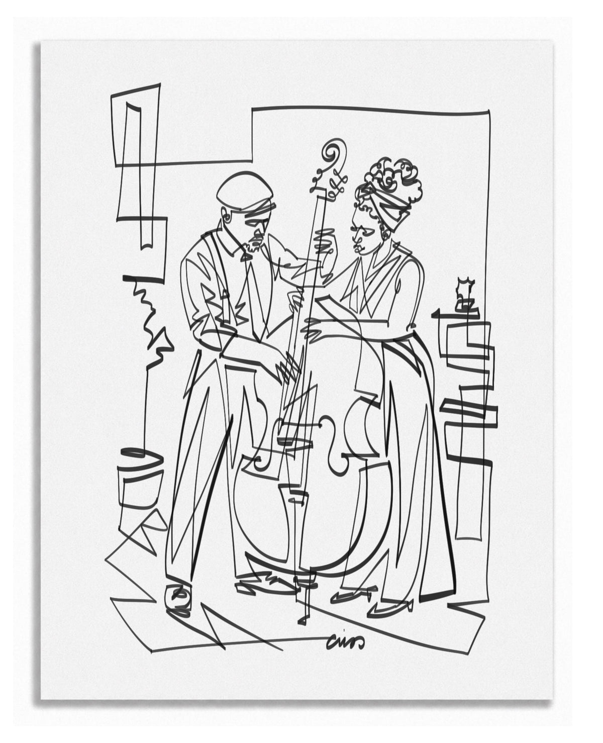 The Space Between Notes — Art Print