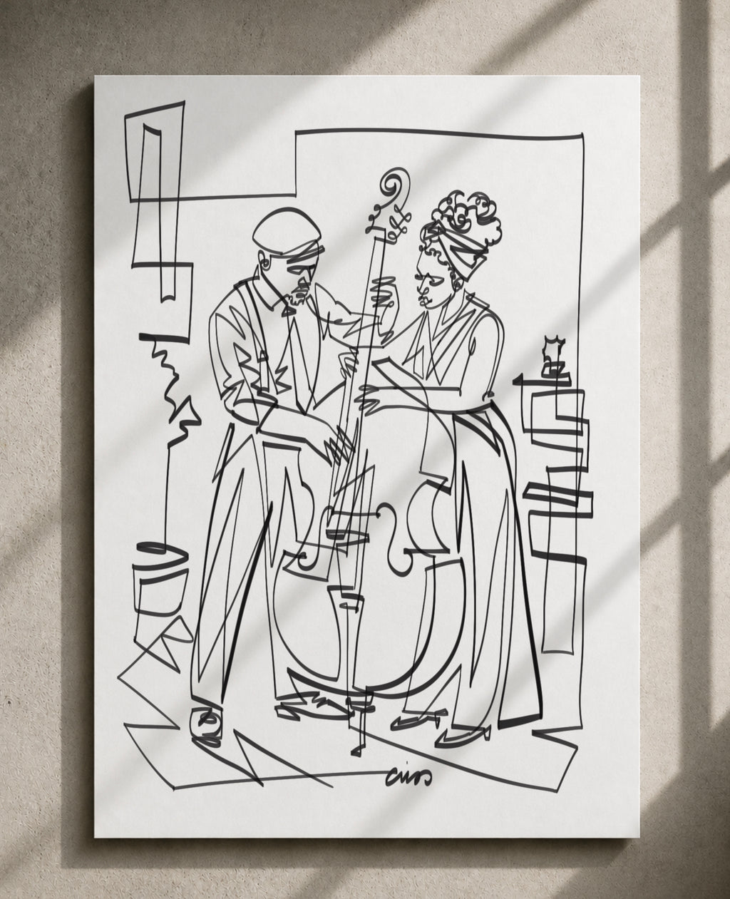The Space Between Notes — Art Print