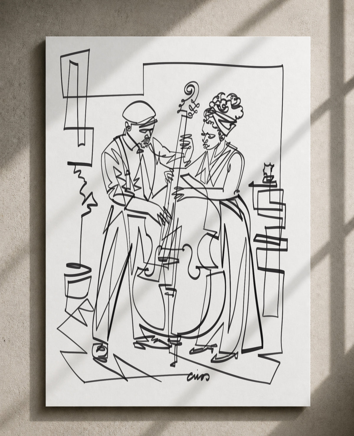 The Space Between Notes — Art Print