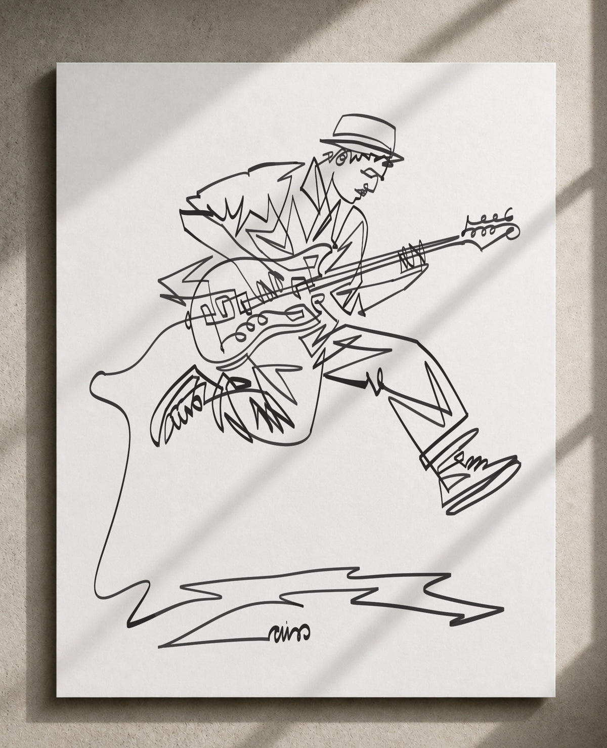 Jumping Guitarist — Art Print