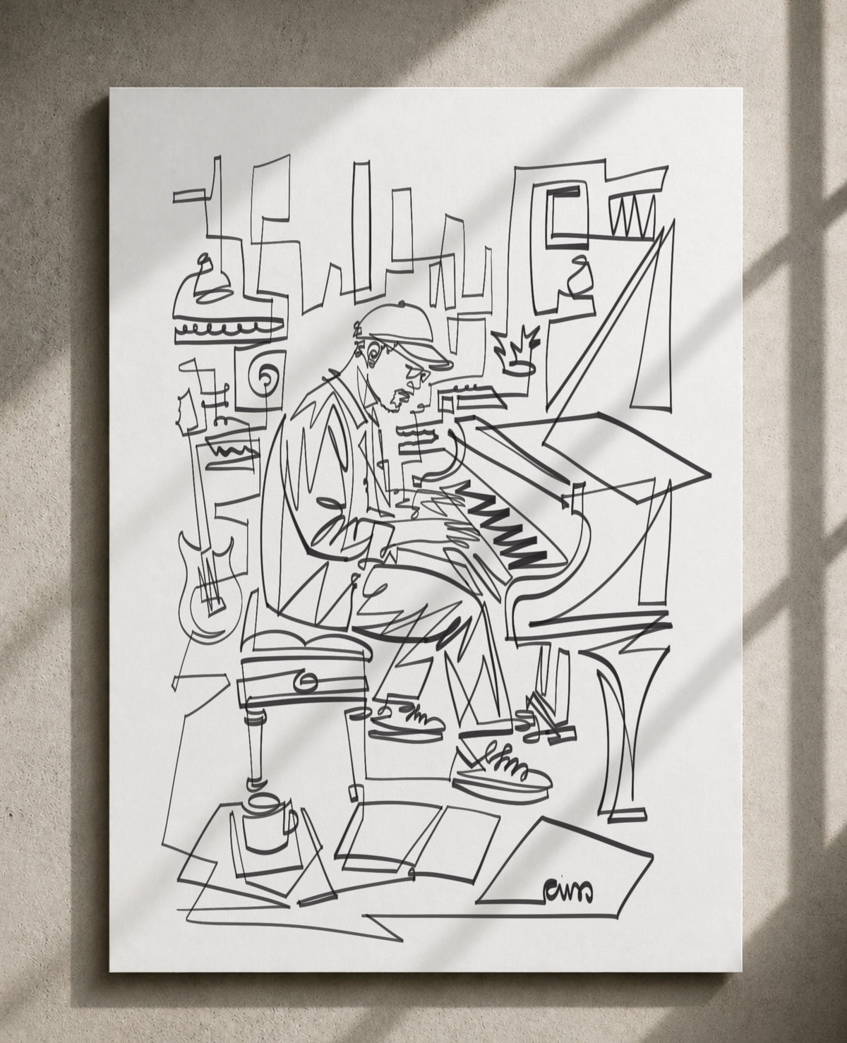 Creative Process: Piano Studio — Art Print
