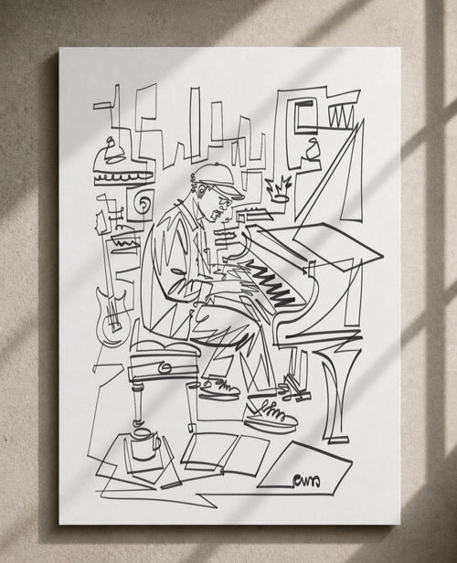 Creative Process: Piano Studio — Art Print