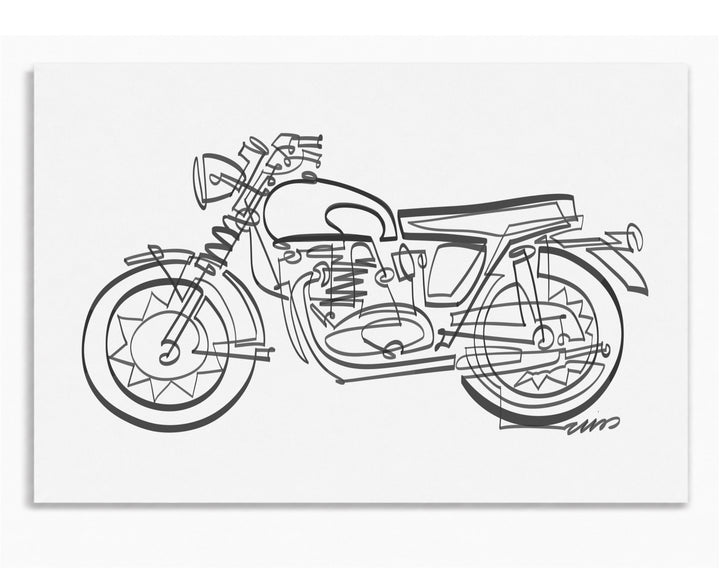 Classic Motorcycle — Art Print