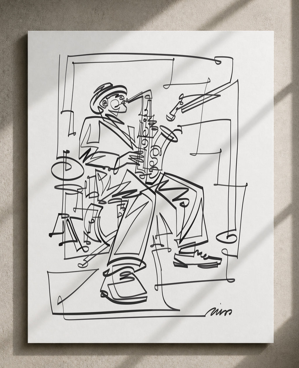 Saxophonist — Art Print