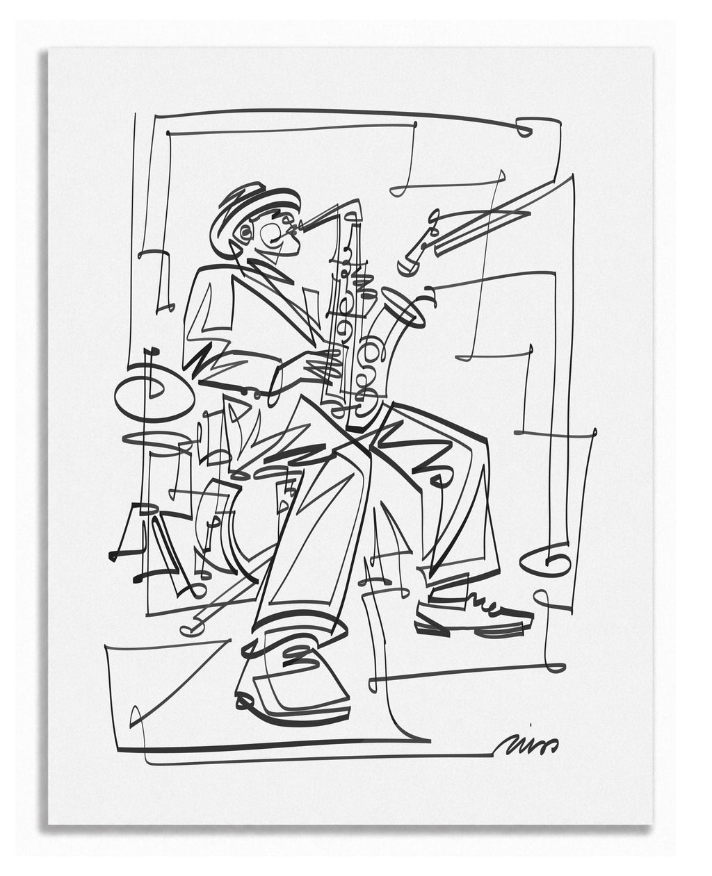 Saxophonist — Art Print